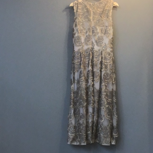 Anthropologie BHLDN Eleanor Silver and Gold Dress - Picture 9 of 10